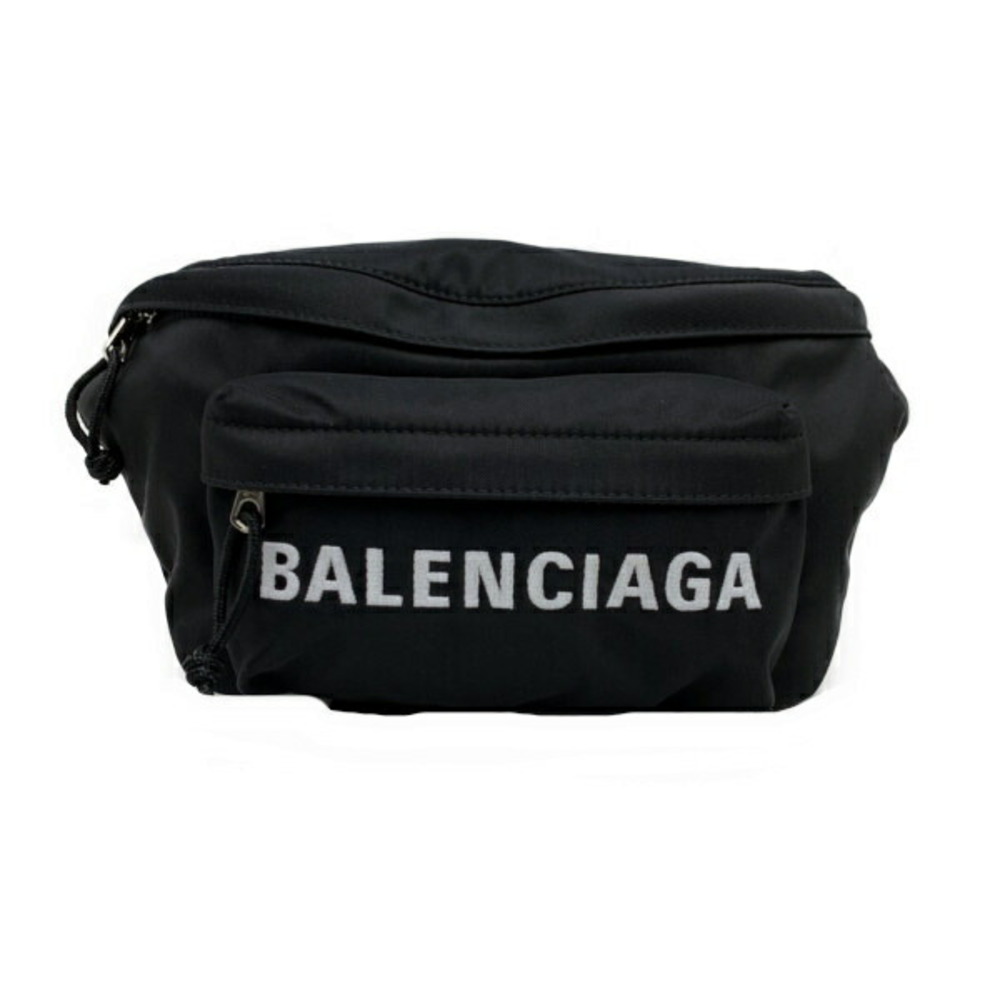 Balenciaga Waist Bag Wheeled Belt Nylon Black